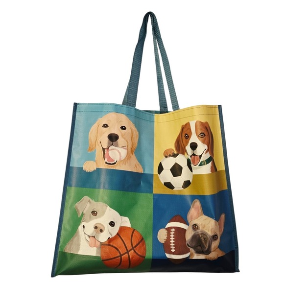 Homegoods Handbags - Sports Ball Balls Dogs Lab Bull Beagle Reusable Gift Tote Bag Homegoods